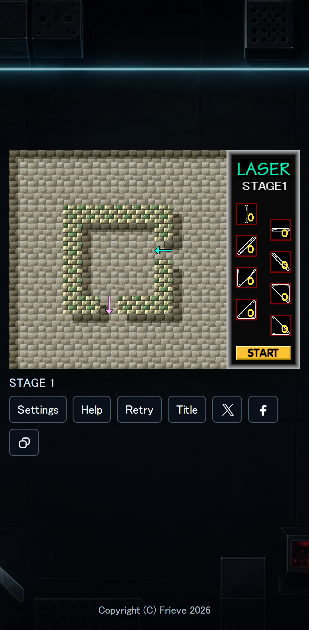 LASER Classic mobile portrait gameplay screen